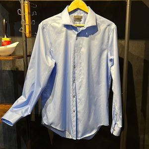 CK Calvin Klein light blue button down size 16 slim fit no iron. Gorgeous NWOT